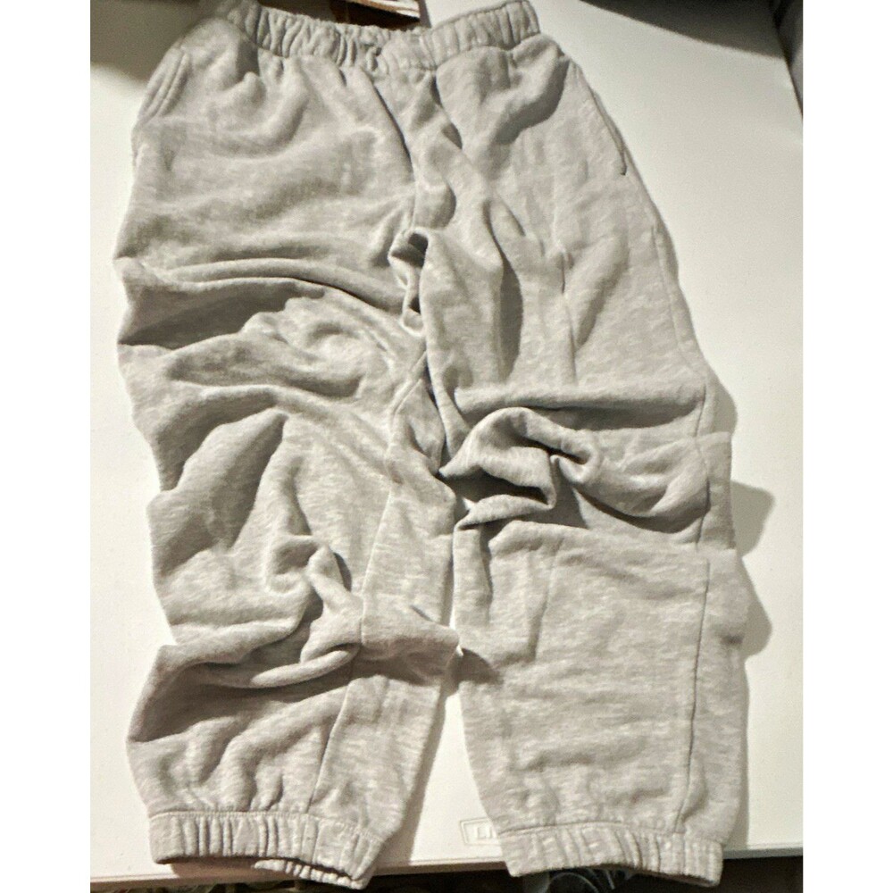 American Eagle Women's Gray Fleece Jogger Pants Size S, Elastic Waist, Pockets